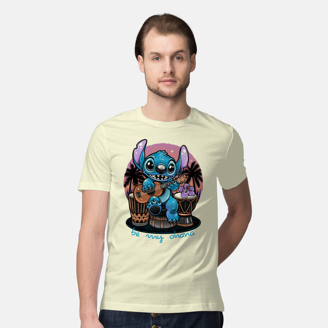 Be My Ohana-Mens-Premium-Tee-glitchygorilla