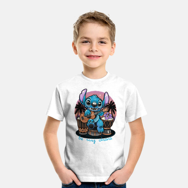 Be My Ohana-Youth-Basic-Tee-glitchygorilla