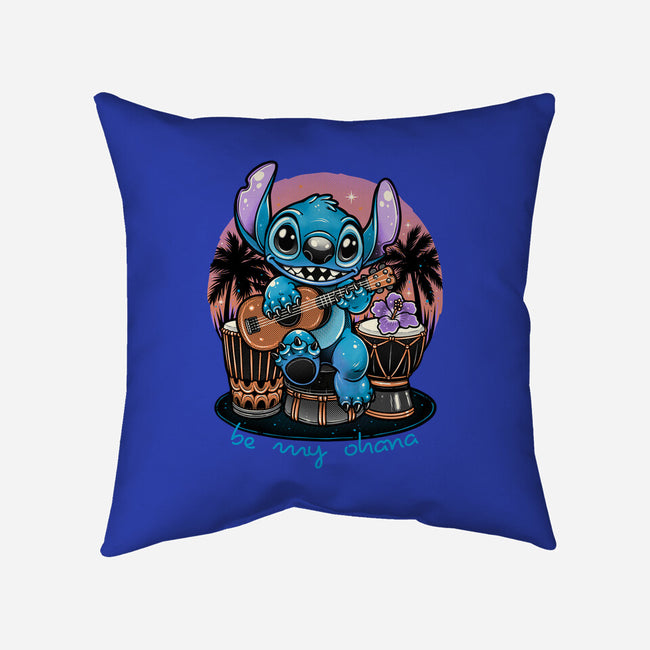 Be My Ohana-None-Removable Cover w Insert-Throw Pillow-glitchygorilla