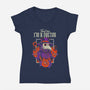 Trust The Doctor-Womens-V-Neck-Tee-P1yu5h