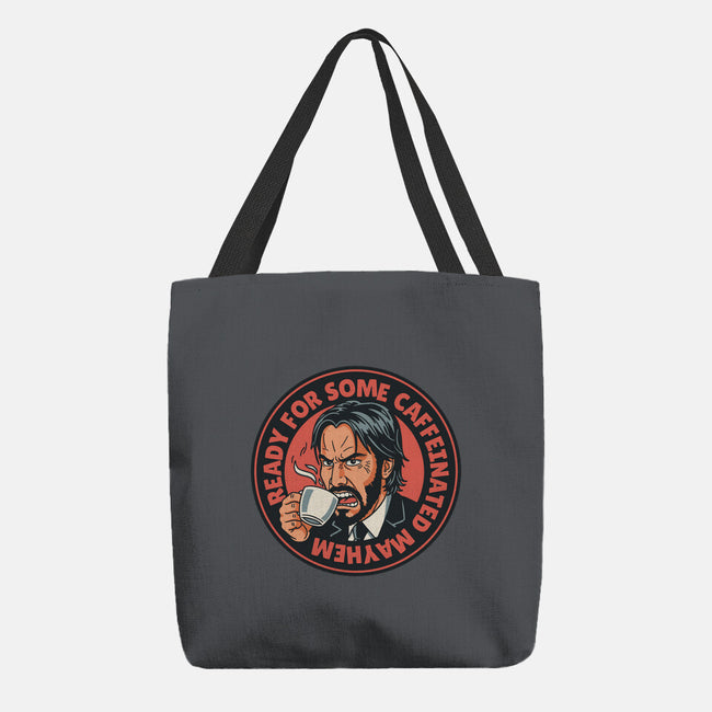 Caffeinated Mayhem-None-Basic Tote-Bag-P1yu5h
