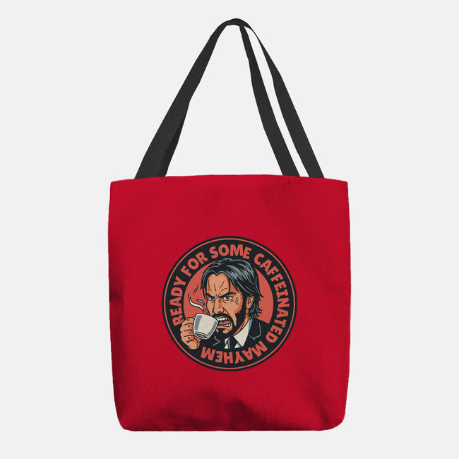 Caffeinated Mayhem-None-Basic Tote-Bag-P1yu5h
