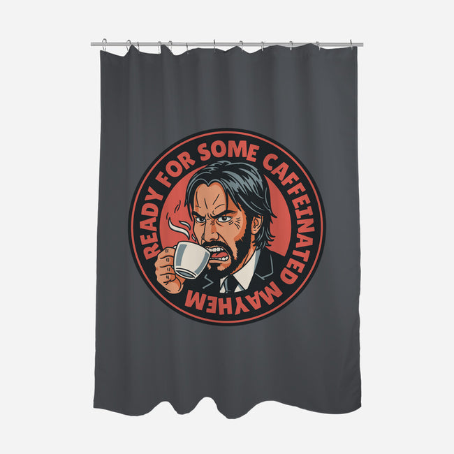 Caffeinated Mayhem-None-Polyester-Shower Curtain-P1yu5h