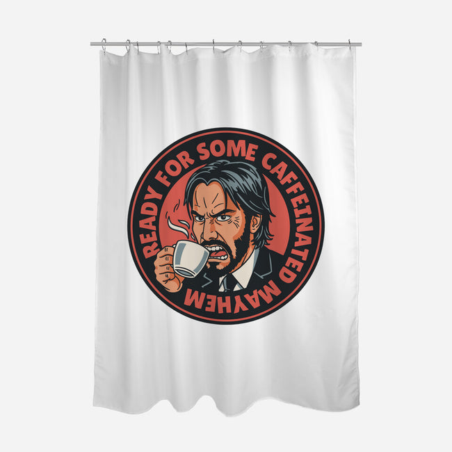 Caffeinated Mayhem-None-Polyester-Shower Curtain-P1yu5h