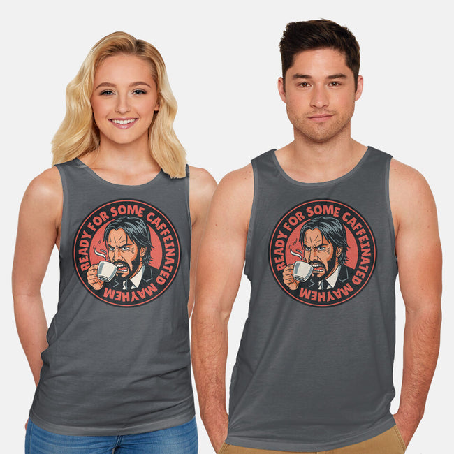 Caffeinated Mayhem-Unisex-Basic-Tank-P1yu5h