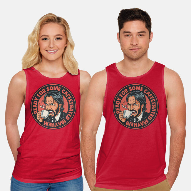 Caffeinated Mayhem-Unisex-Basic-Tank-P1yu5h