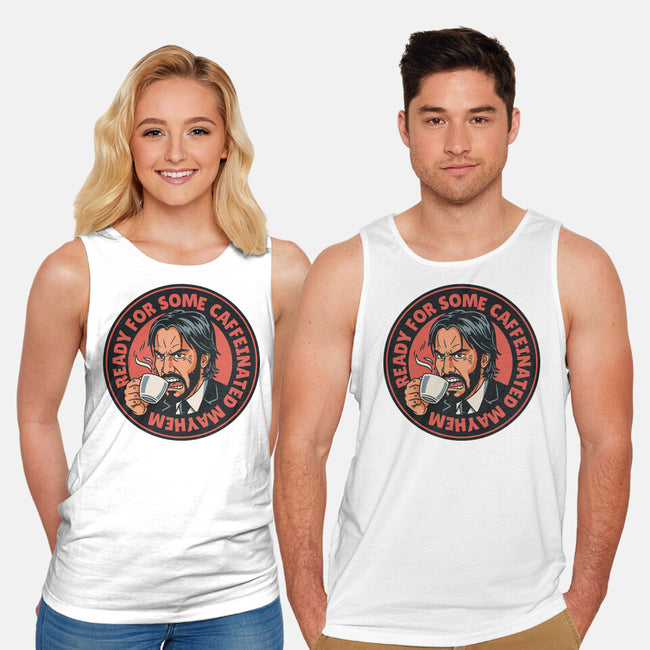 Caffeinated Mayhem-Unisex-Basic-Tank-P1yu5h