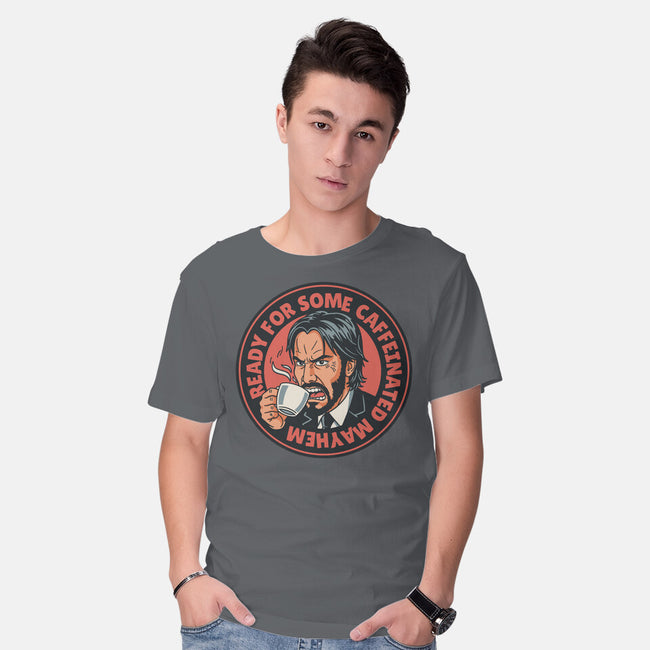 Caffeinated Mayhem-Mens-Basic-Tee-P1yu5h