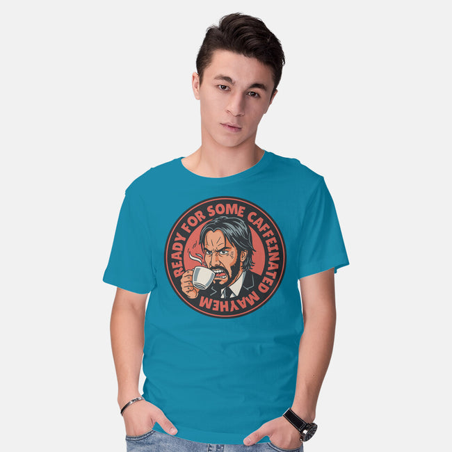 Caffeinated Mayhem-Mens-Basic-Tee-P1yu5h