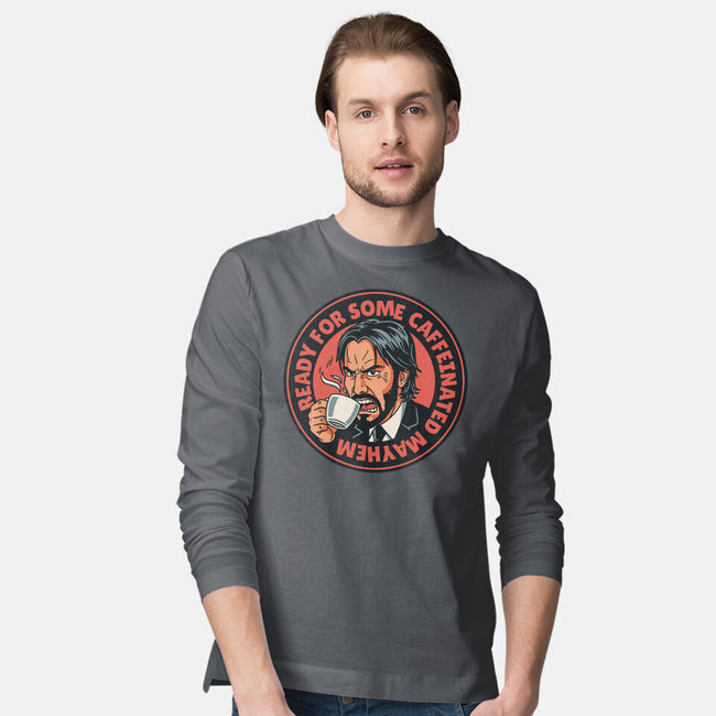 Caffeinated Mayhem-Mens-Long Sleeved-Tee-P1yu5h