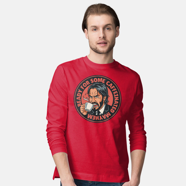Caffeinated Mayhem-Mens-Long Sleeved-Tee-P1yu5h