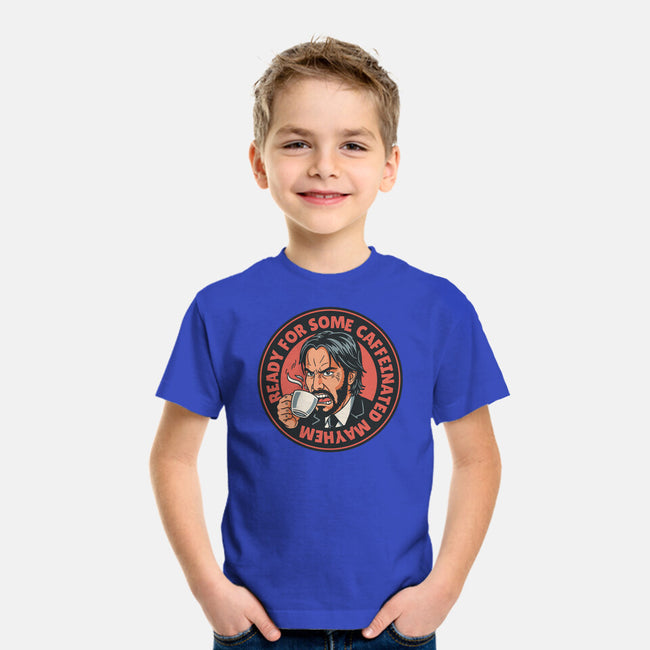 Caffeinated Mayhem-Youth-Basic-Tee-P1yu5h