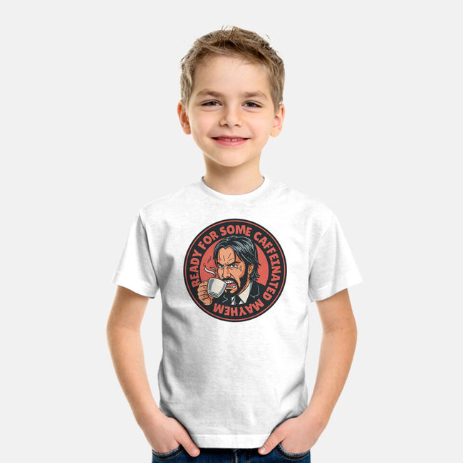 Caffeinated Mayhem-Youth-Basic-Tee-P1yu5h