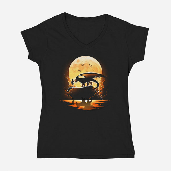 Friendship-Womens-V-Neck-Tee-Vallina84