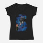 My First Dragon-Womens-V-Neck-Tee-nickzzarto