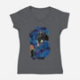 My First Dragon-Womens-V-Neck-Tee-nickzzarto