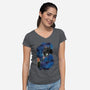 My First Dragon-Womens-V-Neck-Tee-nickzzarto