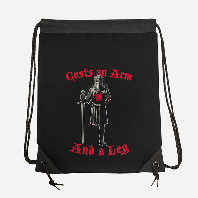 Black Knight Debt-None-Drawstring-Bag-Popnotic