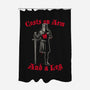 Black Knight Debt-None-Polyester-Shower Curtain-Popnotic