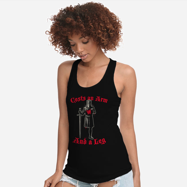 Black Knight Debt-Womens-Racerback-Tank-Popnotic