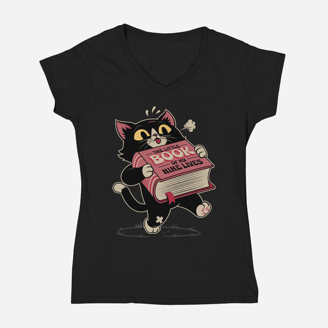 The History Of My Life-Womens-V-Neck-Tee-Popnotic