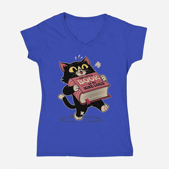 The History Of My Life-Womens-V-Neck-Tee-Popnotic