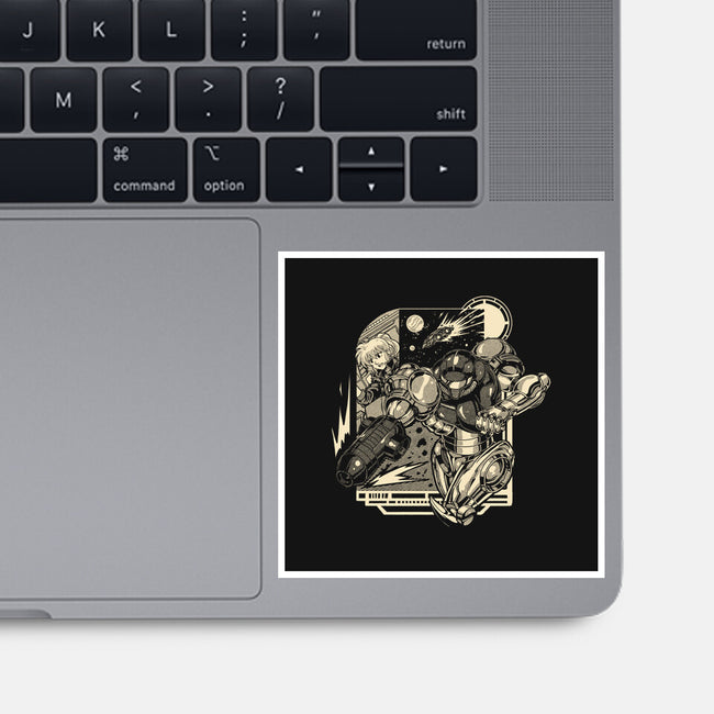 Running In Space-None-Glossy-Sticker-Estudio Horta