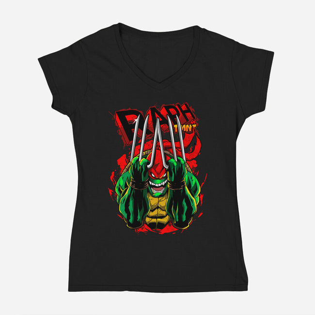 Revolting By Nature-Womens-V-Neck-Tee-Diego Oliver