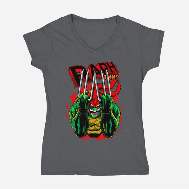 Revolting By Nature-Womens-V-Neck-Tee-Diego Oliver