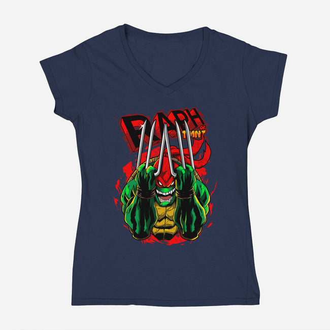 Revolting By Nature-Womens-V-Neck-Tee-Diego Oliver