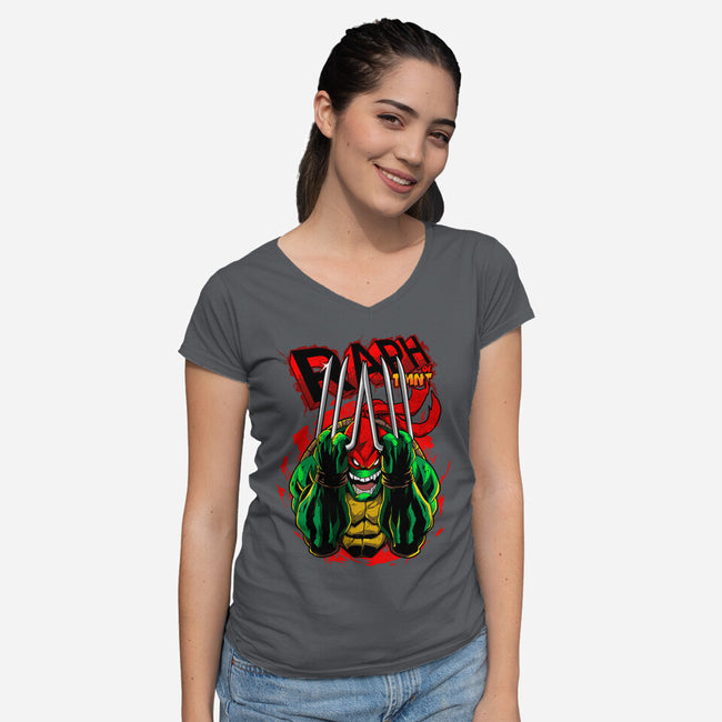 Revolting By Nature-Womens-V-Neck-Tee-Diego Oliver