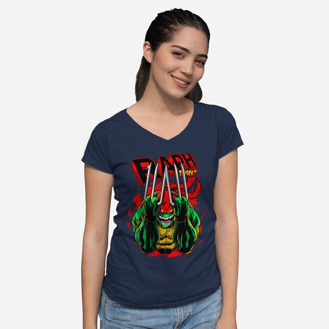Revolting By Nature-Womens-V-Neck-Tee-Diego Oliver