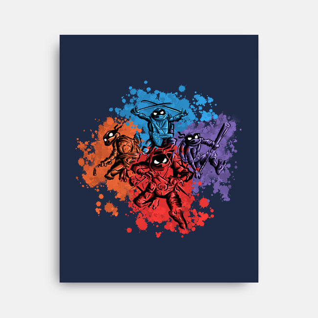 New Ninja Turtles-None-Stretched-Canvas-nickzzarto