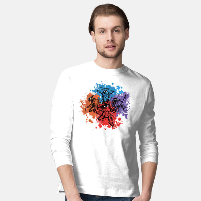 New Ninja Turtles-Mens-Long Sleeved-Tee-nickzzarto