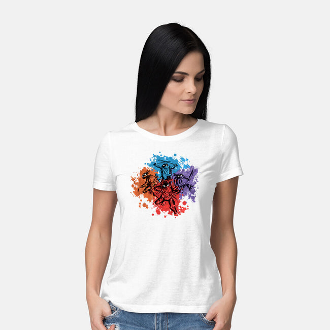 New Ninja Turtles-Womens-Basic-Tee-nickzzarto
