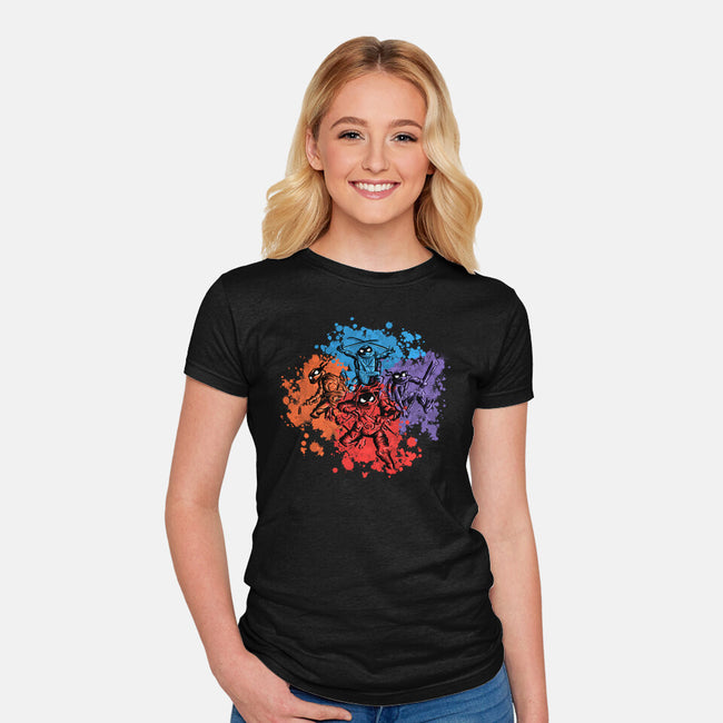 New Ninja Turtles-Womens-Fitted-Tee-nickzzarto