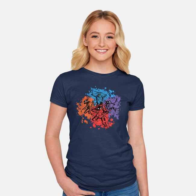 New Ninja Turtles-Womens-Fitted-Tee-nickzzarto