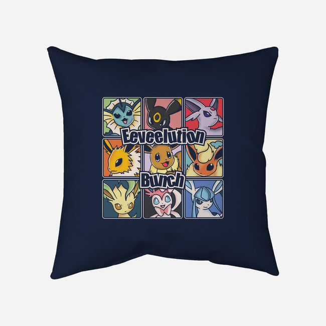 The Eeveelution Bunch-None-Removable Cover w Insert-Throw Pillow-turborat14