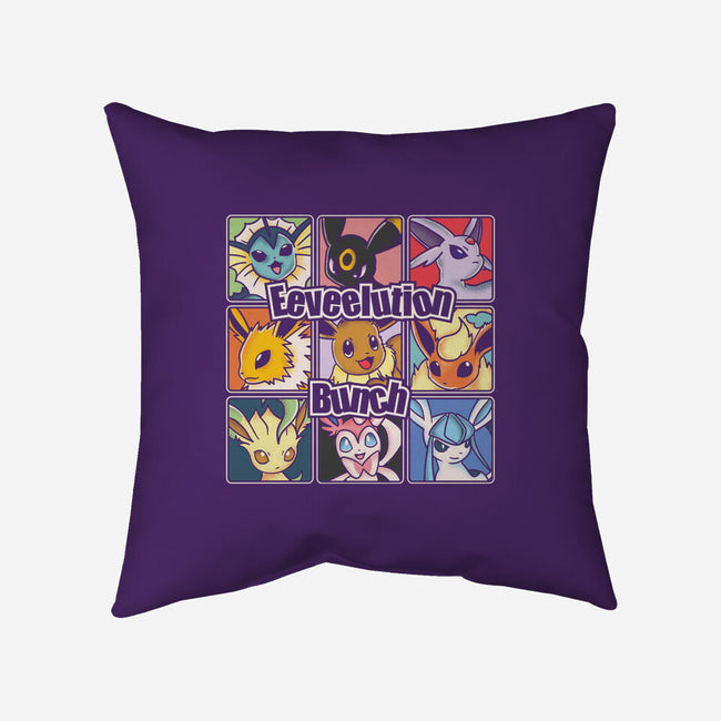The Eeveelution Bunch-None-Removable Cover w Insert-Throw Pillow-turborat14