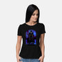 Bat Shadow Nebula-Womens-Basic-Tee-Astrobot Invention
