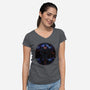 Super Shadow Nebula-Womens-V-Neck-Tee-Astrobot Invention
