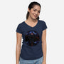 Super Shadow Nebula-Womens-V-Neck-Tee-Astrobot Invention