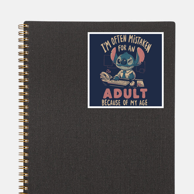Mistaken For An Adult Because Of My Age-None-Glossy-Sticker-Arigatees