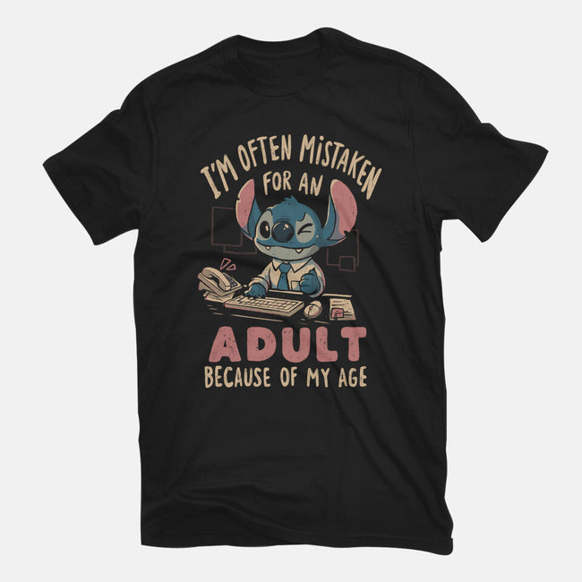 Mistaken For An Adult Because Of My Age-Womens-Fitted-Tee-Arigatees