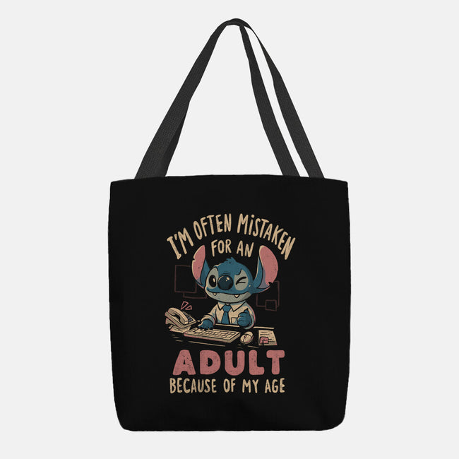 Mistaken For An Adult Because Of My Age-None-Basic Tote-Bag-Arigatees