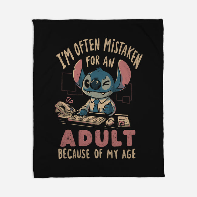Mistaken For An Adult Because Of My Age-None-Fleece-Blanket-Arigatees