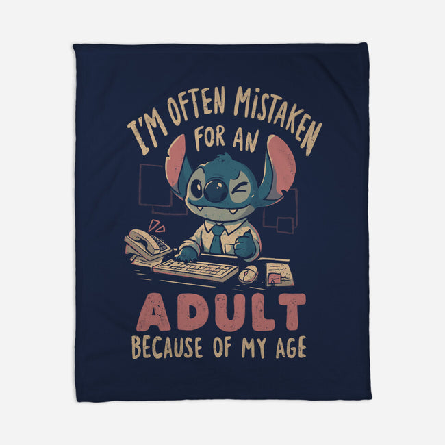 Mistaken For An Adult Because Of My Age-None-Fleece-Blanket-Arigatees