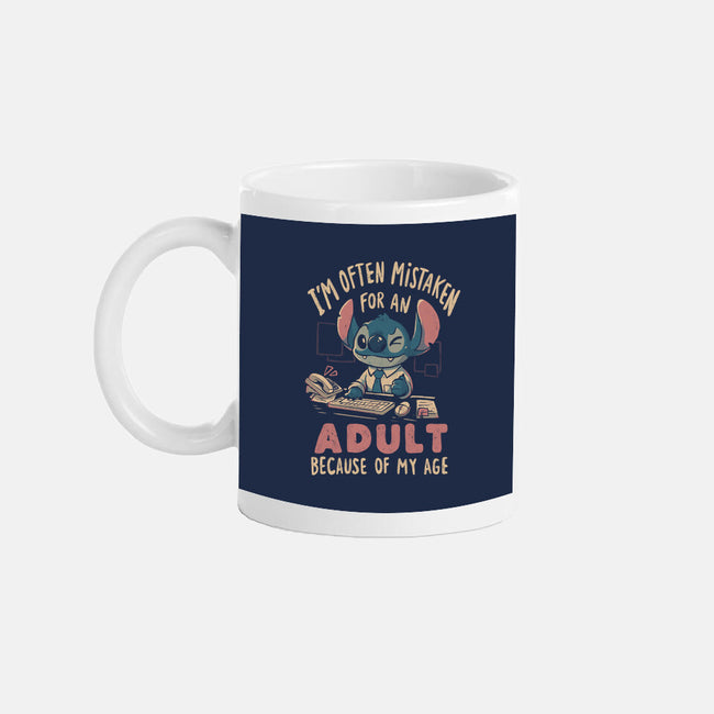 Mistaken For An Adult Because Of My Age-None-Mug-Drinkware-Arigatees