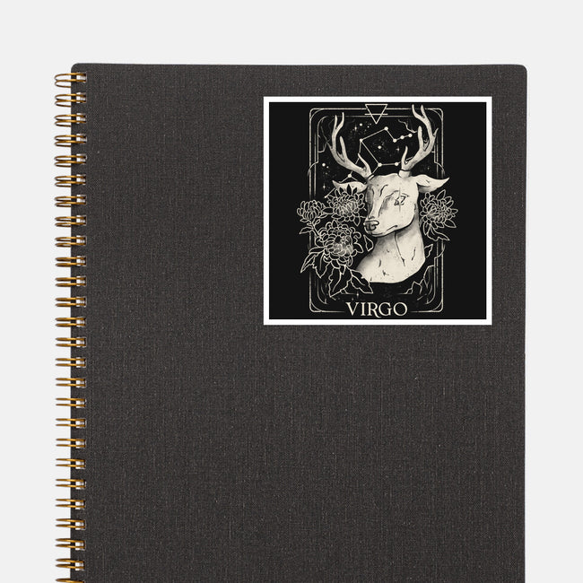 Virgo Tarot-None-Glossy-Sticker-eduely