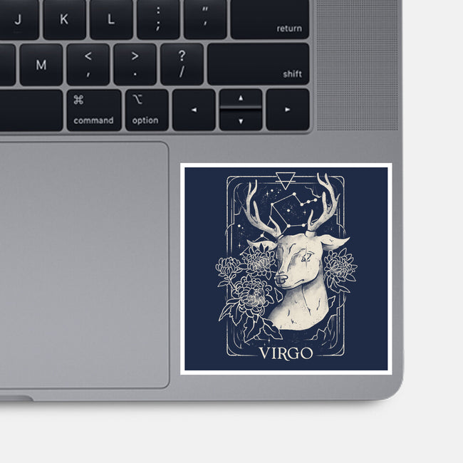 Virgo Tarot-None-Glossy-Sticker-eduely